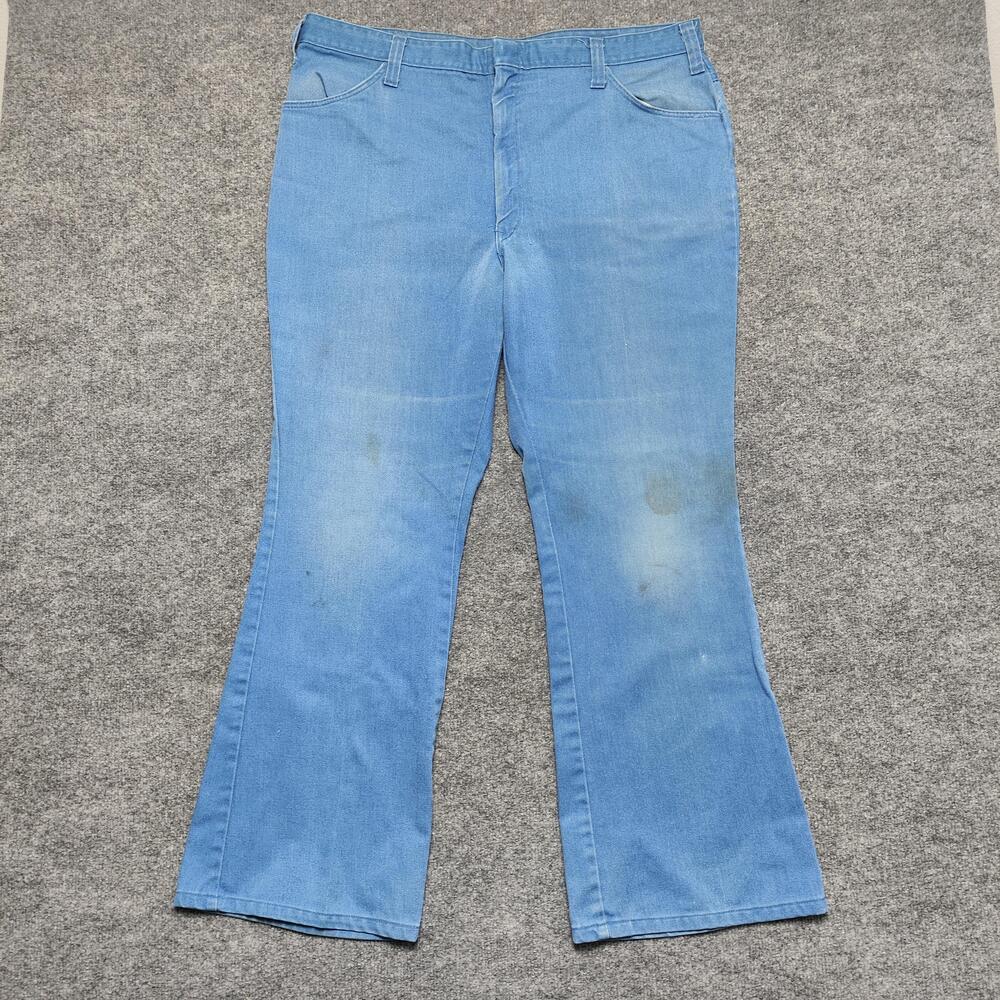 Dickies Jeans Mens 42x31 Light Wash Blue Regular Straight Denim Pants Workwear